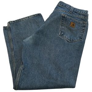 Carhartt Men’s Relaxed Fit Denim Jeans 5 Pocket Straight Leg 38 X 30